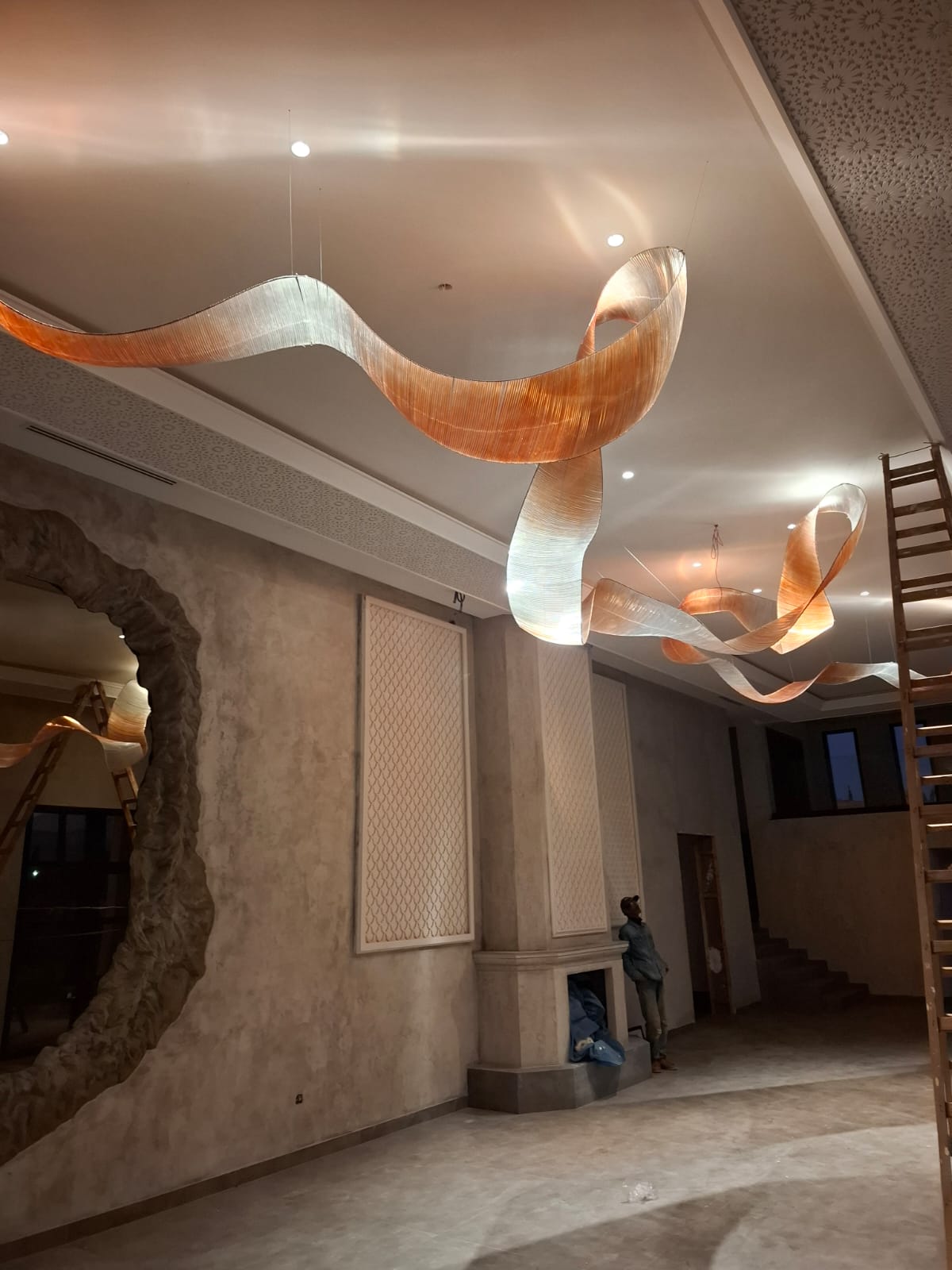 Luminaire fil à fil réalisation 12