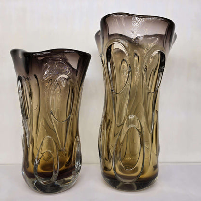 Vases en verre soufflée 175/33-34
