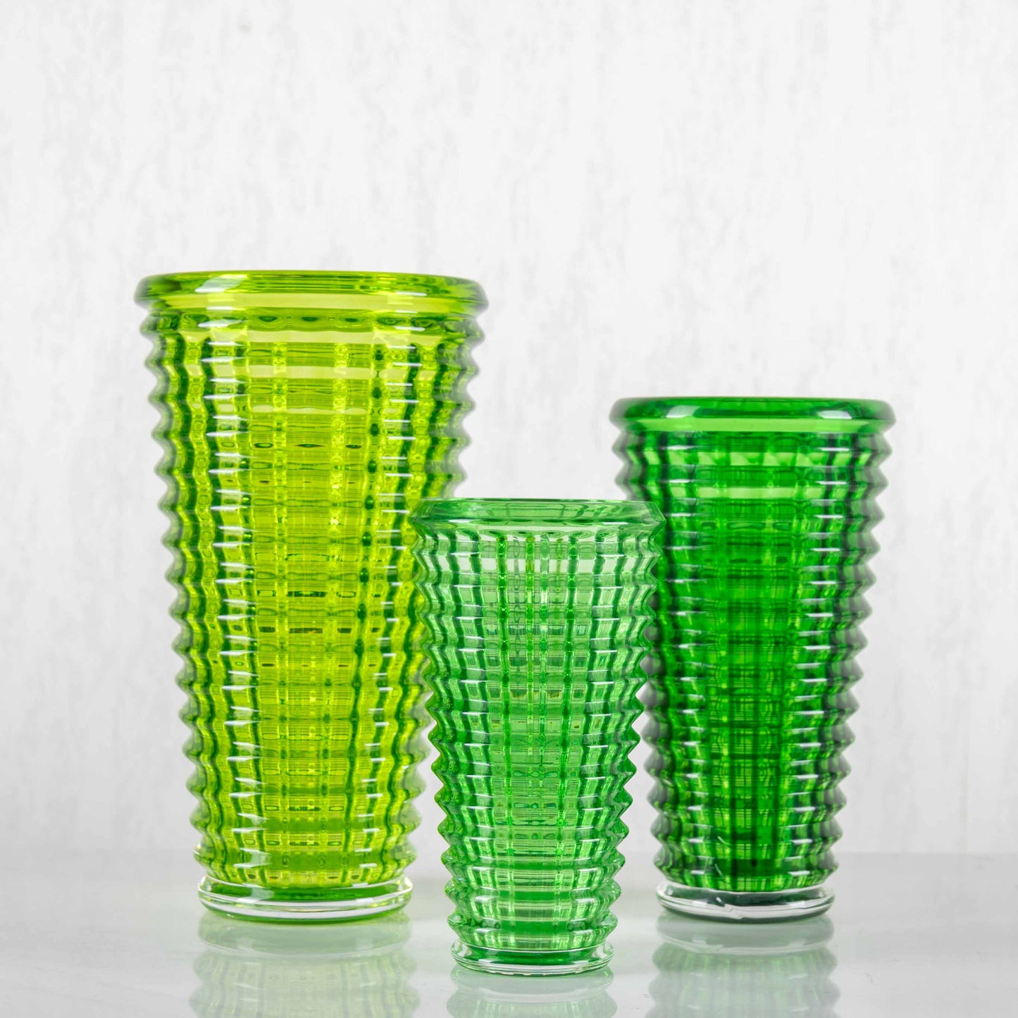 Vase ovale Baccarat Vert