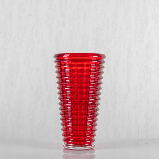Vase ovale  Rouge