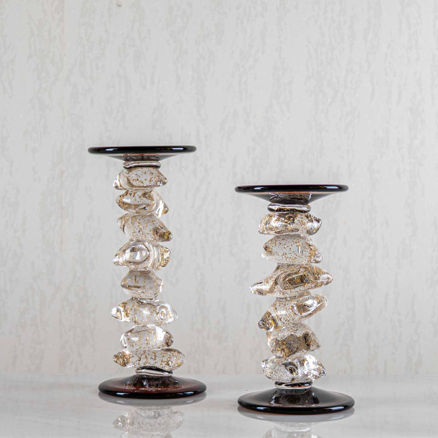 Bougeoir en verre soufflées FT512/513