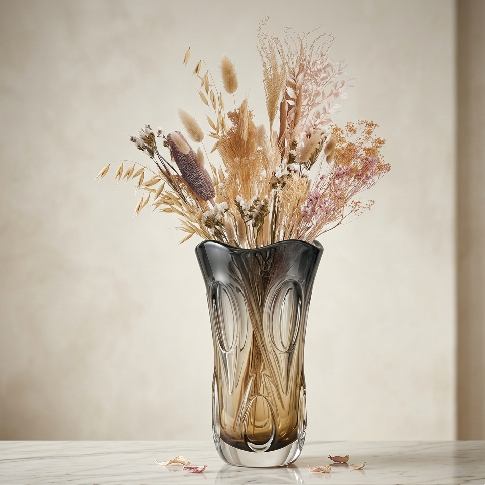 Vases en verre soufflée 175/33-34