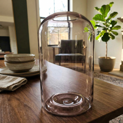 Vase en verre rose 361-15