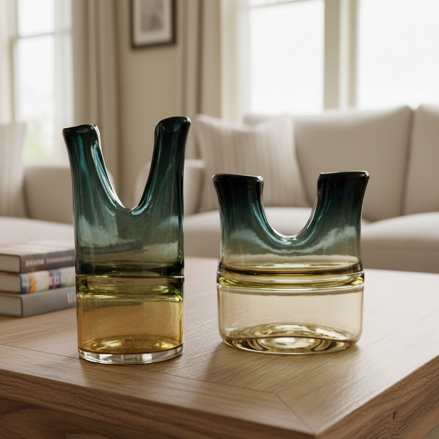 Duo en verre Murano