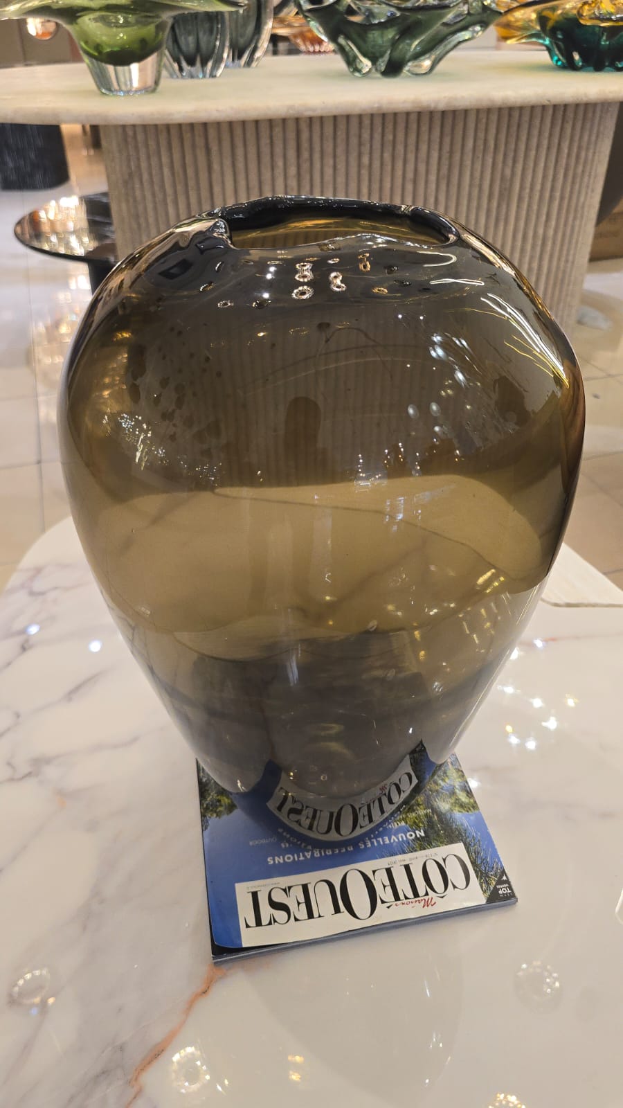 Vase en verre